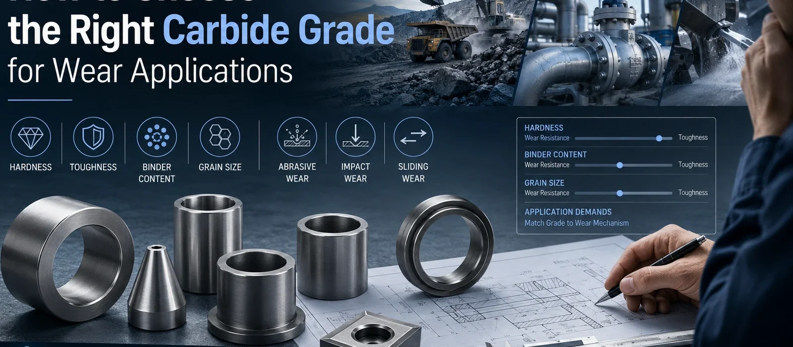 How to Choose the Right Carbide Grade for Wear Applications