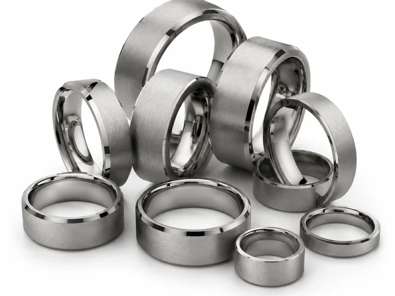 Custom Tungsten Carbide Ring Blanks and Finished Rings